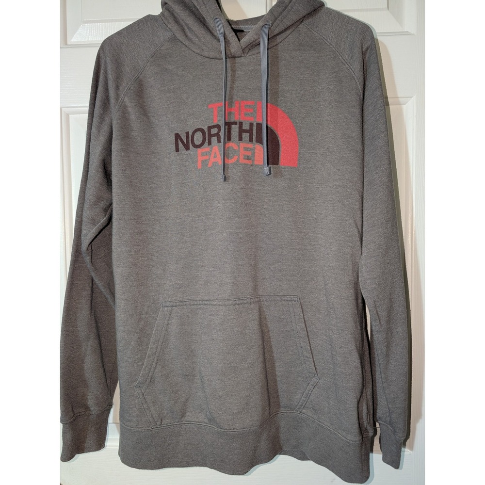 The North Face Gray Logo Hoodie Women's L Gorpcore Outdoor Streetwear